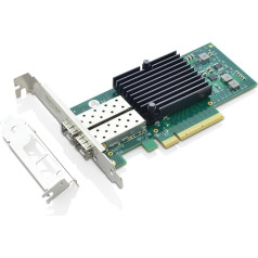 10Gb PCIe X8 NIC tīkla adapteris/konverģētā tīkla adaptera karte, 2*SFP+ porti, ar Intel 82599ES Ethernet LAN tīkla karti, salīdzinājums ar Intel X520-DA2-X2S1187-11