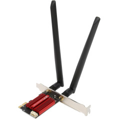 Topiky 1200Mbps Dual Band PCIE WLAN karte, 7260AC Pro PCIE WLAN karte ar BT 4.0, divu joslu bezvadu adapteris 7 8 10 11, atbalsta 2.4G 5G, spēcīga savietojamība