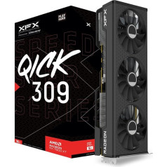 XFX Speedster QICK309 Radeon RX 7600 XT grafiskā karte Black (RX-76TQICKBP)