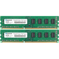 8 GB rinkinys (2x 4 GB) DDR3 1600 MHz PC3 12800U RAM 2Rx8 240-pin 1,5 V CL11 Stalinių kompiuterių darbalaukio lustų atnaujinimas