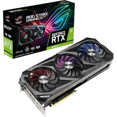 ASUS ROG Strix GeForce RTX 3070 TI 8GB OC Edition žaidimų vaizdo plokštė (GDDR6 atmintis, PCIe 4.0, 2x HDMI 2.1, 3x DisplayPort 1.4a, ROG-STRIX-RTX3070TI-O8G-GAMING)