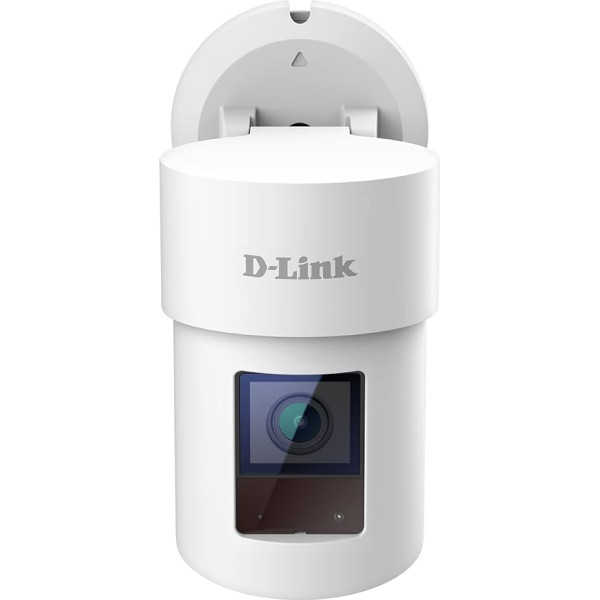 D-Link DCS-8635LH mydlink 2K QHD panorāmas un tālummaiņas ārējā Wi-Fi kamera (1440p, nakts redzamība, motorizēta panorāma, ierakstīšana mākoņa/Micro SD kartē, personas/transportlīdzekļa/stikla bojājuma noteikšana, 90 dB sirēna, IP65)