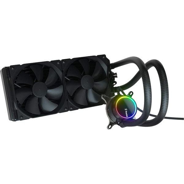 Fractal Design Celsius+ S28 Dynamic X2 PWM Black 280 mm ARGB Pump, Silent Performance Slim Radiator AIO CPU Water Cooling, Liquid/Water Cooler