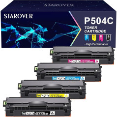 STAROVER toneris saderīgs ar Samsung CLT-P504C CLT-K504S priekš Samsung Xpress C1860FW Toneris priekš Xpress C1810W CLX-4195FN CLX-4195FW CLP-415NW (CLT-K504S CLT-C504S CLT-M504S CLT-Y504S, iepakojums 4 gab.)