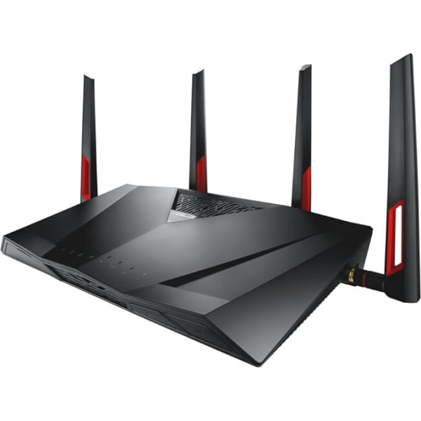 Asus DSL-AC88U modems-maršrutētājs (ES versijas A pielikums, WiFi 5 AC3100 MU-MIMO, 4x Gigabit LAN, AiProtection, divkodolu procesors, daudzfunkciju USB 3.0)