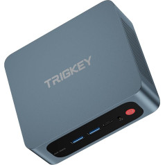 TRIGKEY Mini PC Dual 2.5G LAN Intel 12. paaudzes procesors Alder Lake-N100 (līdz 3,40 GHz), Green G5 Mini Desktop PC, 8GB DDR5 + 500GB PCIe3 SSD/HDMI*2/Type-C/WiFi 6/BT 5.2