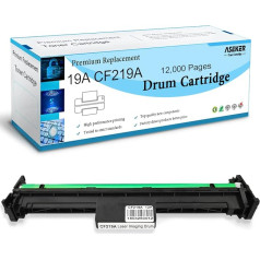 ASEKER 19A CF219A bungas kasetne HP Laserjet Pro M102a M102w MFP M130fn M130fw M130nw M130a printerim 12000 lappuses (melna bungas)