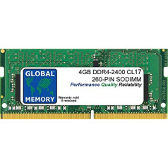 4GB DDR4 2400MHz PC4 19200 darbs 260 - pin SODIMM atmiņas RAM klēpjdatoriem