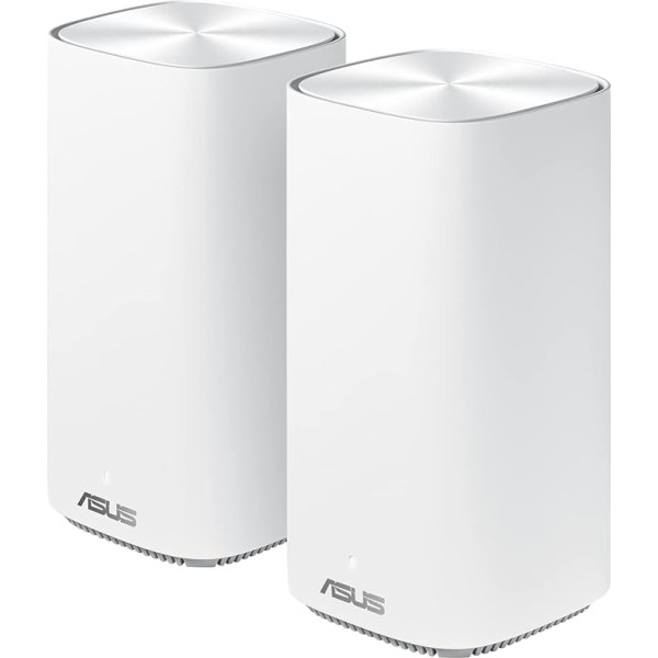 Asus Ai Mesh System ZenWiFi AC Mini CD6 White (2-in-1 Mesh Access Point Set, AC1500 WiFi 5, 3x Gigabit LAN, App Control, Uninterruptible Roaming, AiProtection)