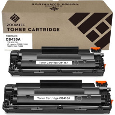 ZOOMTEC rezerves daļas priekš HP CB435A 35A tonera kārtridži Pour HP Laserjet P1005 P1006 P1007 P1008 P1009 Printeris (2 pāri)