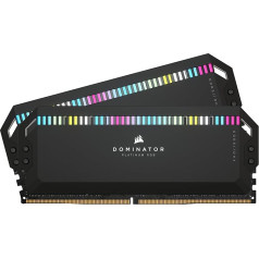 Corsair Dominator Platinum RGB DDR5 RAM 32GB (2x16GB) 6000MHz CL36 Intel XMP iCUE Compatible Computer Memory - Black (CMT32GX5M2X6000C36)