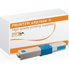 PRINTER eXpress toneris aizstāj Oki 46508711, 46508715 Oki C332DN, C332, MC363, MC363DN, MC363N, C 332, C 332DN, MC 363, MC 363DN, MC 363N printerim ar 3000 lappušu ciāna krāsas toneri