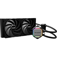 be quiet! Pure Loop 2 280 mm All-in-One Water Cooling for Overclocked AMD and Intel Systems, 2x Pure Wings 3 PWM High-Speed Fans, High Pressure, Decoupled PWM Pump with ARGB Lighting, BW018