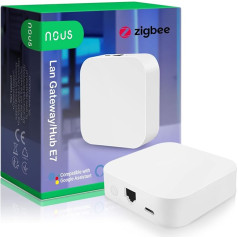 NOUS E7 ZigBee Gateway, Tuya, Smart Life, ZigBee Hub, ZigBee Bridge, ZigBee Smart Home, ZigBee Gateway Alexa, Gateway ZigBee Smart Home, ZigBee 3.0, Gateway Smart Home, Nous Smart Home App