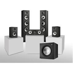 Polk Audio Monitor XT sērija, 5.1 mājas kinozāles skaņas sistēma, surround sistēma, kas sastāv no 2x MXT60 stāvgultņu skaļruņiem, 1 pāra MXT15 skaļruņu, 1x MXT30 + 1x jaudīgs MXT12 aktīvais zemfrekvences skaļrunis