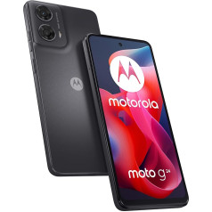 Motorola Moto g24 viedtālrunis (6,56 collu HD+ displejs, 50 MP kamera, 8/128 GB, 5000 mAh, Android 14), matēts, kokogles krāsā, iekļauts aizsargvāciņš + tālruņa turētājs [Tikai Amazon]