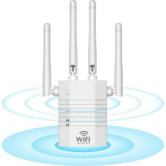 WLAN retransliatorius su 4 antenomis, WLAN retransliatorius su 4 antenomis, WiFi retransliatorius su retransliatoriaus/AP/maršrutizatoriaus modusu, 1200Mbit/s 5GHz+2,4GHz, CVA-F100