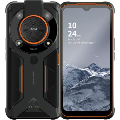 AGM Glory SE Outdoor Smartphone 5G, Snapdragon 480 Robust Mobile Phone without Contract, 6.53 Inch FHD+ Screen Android 11 Mobile Phone, 6200 mAh Battery IP68/IP69K Waterproof, 8G+128G Dual