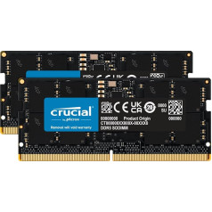 Crucial DRAM 24GB (2x12GB) DDR5 5600MHz (vai 5200MHz vai 4800MHz) DDR5 atmiņas komplekts portatīvajiem datoriem CT2K12G56C46S5