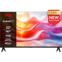 TCL 32L5A, 32 Zoll Fernseher, FHD, HDR smart TV unterstützt bei Android TV (Kindermodus, Dolby Audio, saderīgs ar Google Assistant)