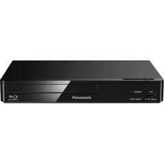 Panasonic Blu-ray atskaņotājs DMP-BD84EB, bez kodēšanas, Smart ICOS,-Blu-ray A, B un C reģioni, DVD 1-8 reģioni,-YouTube, Netflix u.c.,-HDMI-Ausgang,-HDD-Wiedergabe,-mattschwarze Oberfläche