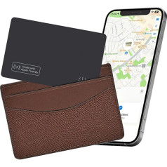 Reyke Slim Wallet Tracker Card, uzlādējams maku meklētājs, IP67 ūdensizturīgs, darbojas ar Apple Find My (tikai iOS), priekšmetu šķirotājs bagāžas birkām, tālruņiem, pasēm