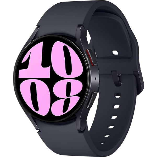 Samsung Galaxy Watch6 viedpulkstenis, veselības funkcijas, fitnesa sekotājs, LTE, minimālais garums 45 mm, maksimālais garums 65 mm, grafīts, iekļauta 36 mēnešu garantija [Tikai Amazon]