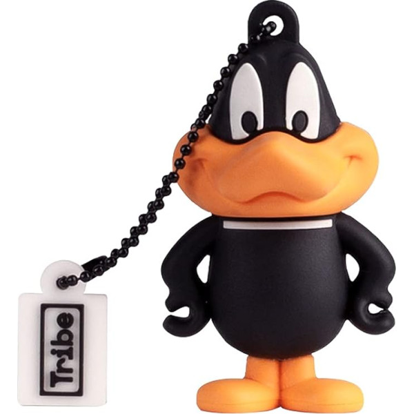 Tribe - USB Stick 32 GB Daffy Duck - Flash Memory 2.0, оригинальные фигурки Looney Tunes, совместимый с Windows, Linux и Mac USB Stick, многоцветный