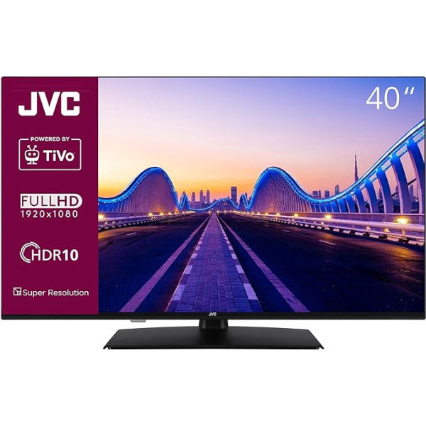 JVC 40 collu televizors/TiVo Smart TV (Full HD, HDR, trīskāršais uztvērējs) LT-40VF5355 [2024]