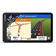 Garmin dēzl LGV700 MT-S Truck Sat Nav ar 6,95 collu skārienjūtīgo displeju un iepriekš instalētām 3D ES navigācijas kartēm, tiešraidē pieejamu satiksmes informāciju, transportlīdzeklim pielāgotu maršrutu, brīdinājuma paziņojumiem, autost