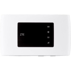 ZTE MF920 mobilusis belaidis maršrutizatorius, 4G/LTE prieigos taškas, atblokuotas visoms Europos SIM kortelėms, 150 Mbit/s atsisiuntimo greitis, 2000 mAh akumuliatorius - baltas