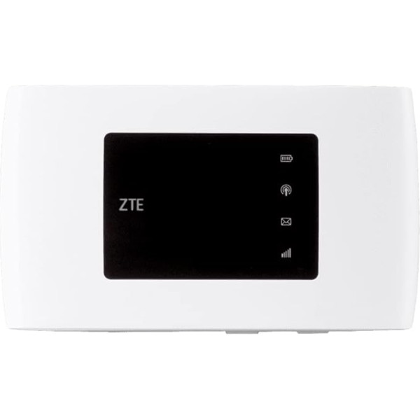 ZTE MF920 mobilais bezvadu rūteris, 4G/LTE Hotspot, atbloķēts visām Eiropas SIM kartēm, 150Mbit/s lejupielādes ātrums, 2000mAh akumulators - balts