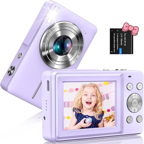 Digitālā kamera Fotoaparāts 1080P 44MP Fotokamera ar 2,4