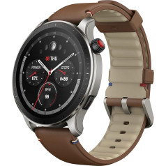 Amazfit GTR 4 Smartwatch с функцией звонков через Bluetooth и памятью на музыку, 1,43-дюймовый AMOLED-дисплей, 150 спортивных режимов, Alexa, 14 дней работы от аккумул