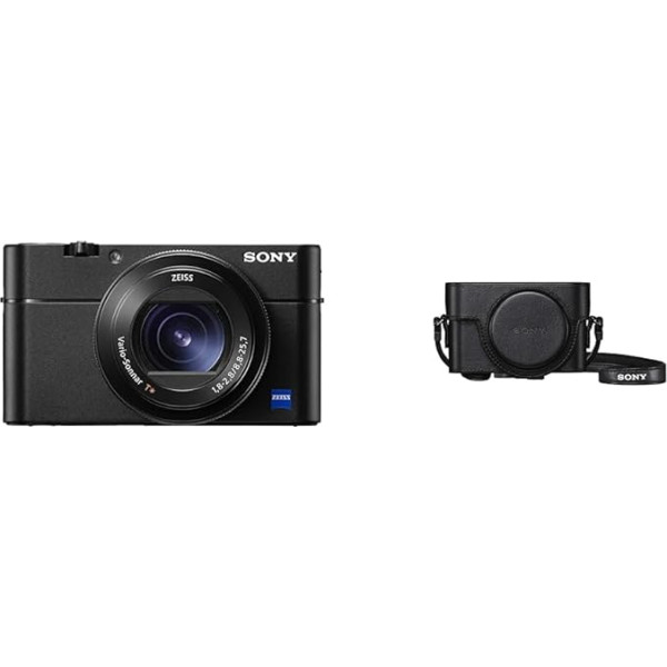 Sony RX100V | Premium klases kompaktkameras un LCJ-RXK aizsargvāciņš RX100 sērijas kamerām melns