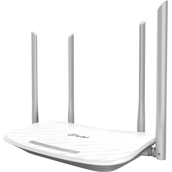 TP-Link AC1200 bezvadu divjoslu Wi-Fi maršrutētājs, Wi-Fi ātrums līdz 867 Mb/s/5 GHz + 300 Mb/s/2,4 GHz, 4+1 ātrie pieslēgvietu, vienkodolu procesors, vecāku kontrole, vienkārša uzstādīšana (Archer C50)