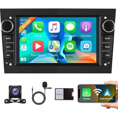 1+32G Android 13 Car Radio 2 DIN for Opel Astra Antara Vectra Corsa Zafira Meriva Vivara Vivaro Carplay Android Car Navigation GPS WiFi 7 Inch Car Radio with Mirror LBluetooth Ink FM/RDS/DAB Reversing