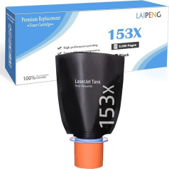 Suderinamas 153X W1530X (153A W1530A) tonerio papildymo rinkinys 5000 puslapių, skirtas HP Laserjet Tank 1602 2602 2603 2605 1504w 1604w 2504dw 2604sdw 1504 2504 2606 2 2606 dw MFP 1604 2604 spausdintuvo tonerio įkrovimo rinkinys