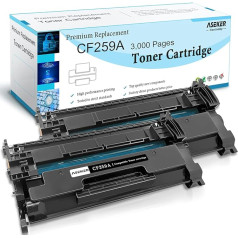 MIT Werkzeug suderinama 59A CF259A tonerio kasetė, skirta HP Pro M406 M406dn Pro M404 M404n M404dn M404dw M304a MFP M428 M428dw M428fdn M428fdw M428m M428m M430f spausdintuvui, 300 000 puslapių (2 juodi, be lusto)