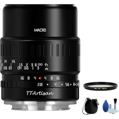 TTArtisan 40mm F2.8 APS-C makro objektīvs 1:1 palielinājums Manuālā fokusēšana kameras objektīvs Panasonic / Olympus M4/3 kamerai G1 G85 GF1 GF9 GM1 GH2 GH5 EM10II EPL9 EPM1 EM10III