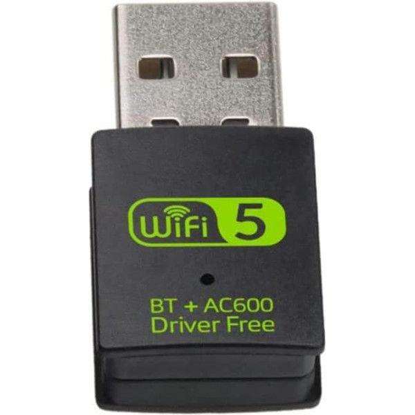 USB WiFi Bluetooth адаптер 600 Мбит/с двухдиапазонный 2.4/5 ГГц беспроводной сети внешний приемник мини WiFi донгл для ПК/ноутбука/настольного компьютер