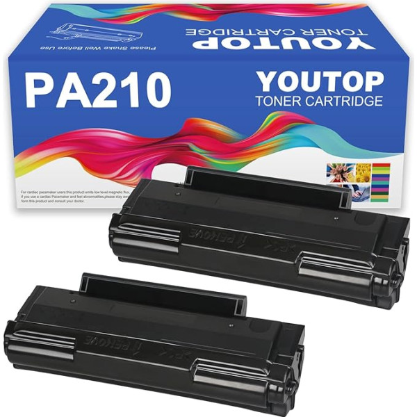 YOUTOP Atjaunota PA-210 PA210 melnā tonera kasetne ar lielu ietilpību 1600 lappuses priekš P2200 P2502W 2500W M6550NW M6500W M6558NW M6608NW M6600NW printeriem