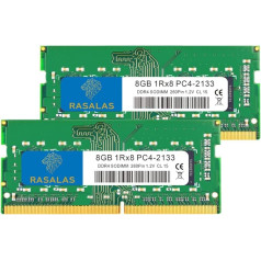 RASALAS 16 GB komplekts (2x8 GB) DDR4 2133 MHz PC4-17000 Non-ECC ungepuffert 1,2 V CL15 1Rx8 PC4-2133P Operatīvās atmiņas komplekts portatīvajiem datoriem Operatīvās...