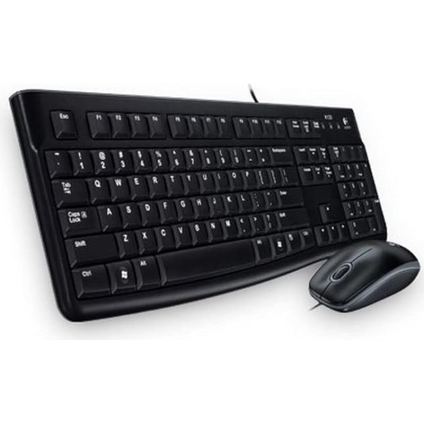 Logitech MK120 Vadu tastatūras peles komplekts, optiskā pele, USB ports, PC / klēpjdators, čehu QWERTY izkārtojums - melns