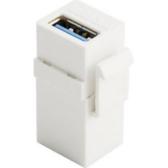 USB 3.0 A Female uz A Female pagarinājuma Keystone Jack savienojuma adapteris sienas plāksnei USB kabeļa kabelisCC