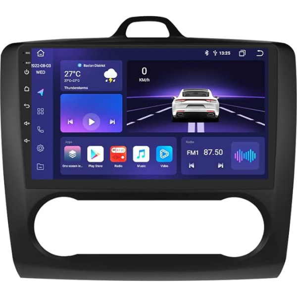 hizpo Auto Radio Bluetooth Ford Focus Exi 2004-2011 Navigācijas sistēma Ford Focus exi 2004-2011 Navigācijas sistēma Ford Focus exi 2004-2011 - HD skārienjūtīgais ekrāns Atbalsta Apple Carplay/Android Auto Stereo Radio 4G LTE 4G + 64G