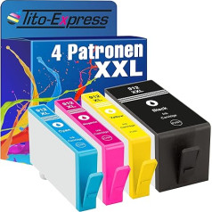 Tito-Express 4 printeru kasetnes, kas saderīgas ar HP 912XL OfficeJet 8022e 8010 Pro 8012 8012e 8013 8014 8014e 8015 8015e 8017 8022 8023 8024 8024e 8025e 8025e 8025e 8025 no platīna sērijas.