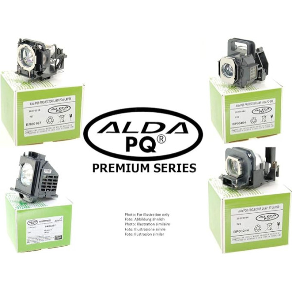 Alda PQ Premium projektora lampa, kas saderīga ar NEC M403H, M322H, M333XS, M353WS, M402H, M402W, NP-M402H, NP30LP projektoriem, lampa ar korpusu