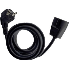 4m Black Flexible Extension Cable with Child Protection