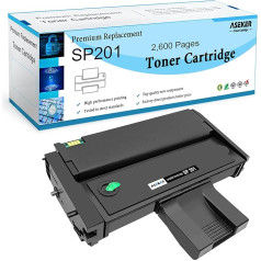 ASEKER Suderinama tonerio kasetė Ricoh SP 200 201 202 203 204 210 211 211 212 213 s n w nw SN SNW SF SFw SFNw SU SUw spausdintuvui 407254 didelė išeiga 2600 puslapių (juoda x 1)